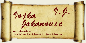 Vojka Jokanović vizit kartica